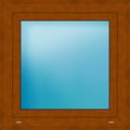 Fenster 80 x 80 cm Golden Oak genarbt
