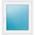 Einflügeliges Kunststofffenster 86x95 cm Weiß 