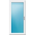 Nebeneingangstür 100 x 208 cm Vollglas Weiß