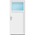 Nebeneingangstür 85 x 189 cm 1/3 Glas Weiß