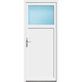 Nebeneingangstür 85 x 202 cm 1/3 Glas Weiß