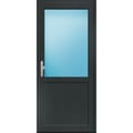 Nebeneingangstür 90 x 200 cm 2/3 Glas Anthrazit genarbt