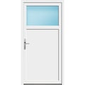 Nebeneingangstür 94 x 185 cm 1/3 Glas Weiß