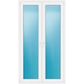 Zweiflügelige Terrassentür 120 x 214 cm Weiß