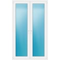 Zweiflügelige Terrassentür 127 x 211 cm Weiß