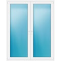 Zweiflügelige Terrassentür 160 x 202 cm Weiß