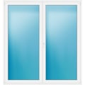 Zweiflügelige Terrassentür 200 x 215 cm Weiß