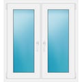 Zweiflügeliges Fenster 100 x 110 cm Weiß