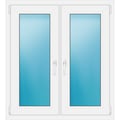 Zweiflügeliges Fenster 100 x 110 cm Weiß