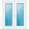 Zweiflügeliges Fenster 100 x 117 cm Weiß