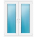 Zweiflügeliges Fenster 100 x 125 cm Weiß