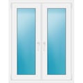 Zweiflügeliges Fenster 100 x 127 cm Weiß