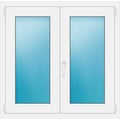 Zweiflügeliges Fenster 100x98 cm Weiß