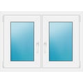 Zweiflügeliges Fenster 100,5x73 cm Weiß