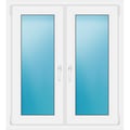 Zweiflügeliges Fenster 101 x 112 cm Weiß