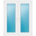 Zweiflügeliges Fenster 102 x 125 cm Weiß