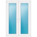 Zweiflügeliges Fenster 104 x 150 cm Weiß