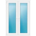 Zweiflügeliges Fenster 104,5x153 cm Weiß