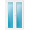Zweiflügeliges Fenster 104,5x165 cm Weiß