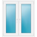 Zweiflügeliges Fenster 105x118 cm Weiß