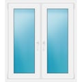 Zweiflügeliges Fenster 105 x 120 cm Weiß