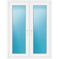 Zweiflügeliges Fenster 105x138 cm Weiß