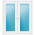 Zweiflügeliges Fenster 106x120 cm Weiß