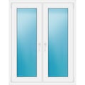 Zweiflügeliges Fenster 106 x 134 cm Weiß