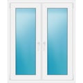 Zweiflügeliges Fenster 107x130 cm Weiß