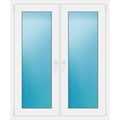 Zweiflügeliges Fenster 109 x 131 cm Weiß