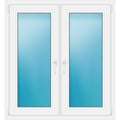 Zweiflügeliges Fenster 109 x 118 cm Weiß