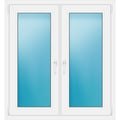Zweiflügeliges Fenster 109 x 118 cm Weiß