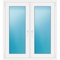 Zweiflügeliges Fenster 109 x 121 cm Weiß