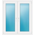 Zweiflügeliges Fenster 109 x 125 cm Weiß
