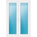 Zweiflügeliges Fenster 109x163 cm Weiß