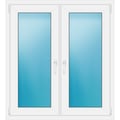 Zweiflügeliges Fenster 110 x 121 cm Weiß