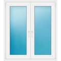 Zweiflügeliges Fenster 110 x 125 cm Weiß