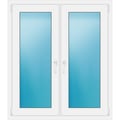 Zweiflügeliges Fenster 110 x 126 cm Weiß