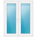 Zweiflügeliges Fenster 110 x 135 cm Weiß