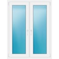 Zweiflügeliges Fenster 110x145 cm Weiß