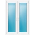Zweiflügeliges Fenster 110x160 cm Weiß