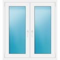 Zweiflügeliges Fenster 111x122 cm Weiß
