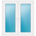 Zweiflügeliges Fenster 111 x 122 cm Weiß