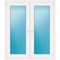 Zweiflügeliges Fenster 111x130 cm Weiß