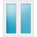 Zweiflügeliges Fenster 111 x 130 cm Weiß