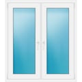 Zweiflügeliges Fenster 114x130 cm Weiß