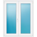 Zweiflügeliges Fenster 114x137 cm Weiß