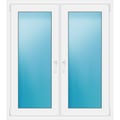 Zweiflügeliges Fenster 116x130 cm Weiß