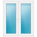 Zweiflügeliges Fenster 116 x 136 cm Weiß