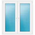Zweiflügeliges Fenster 117 x 130 cm Weiß